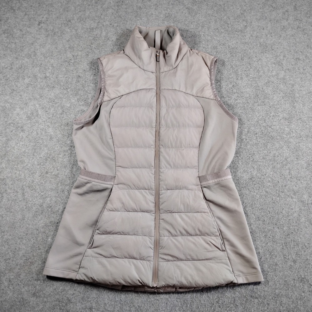 Lululemon Down For It All Vest 8 Womens Puffer Grey‎ Goose Winter Body Warmer